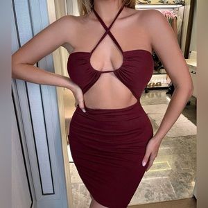 Backless bodycon dress